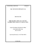 Luận văn Thạc sĩ Quản lý công: Hiện đại hóa công tác văn thư tại Bệnh viện Châm cứu Trung ương