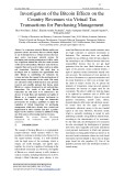 Investigation of the bitcoin effects on the country revenues via virtual tax transactions for purchasing management
