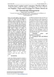 Intellectual capital and company profile effects on supply chain and earning per share based on the operational management