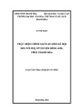 Luận văn Thạc sĩ Quản lý công: Thực hiện chính sách an sinh xã hội đối với phụ nữ huyện Đông Sơn, tỉnh Thanh Hoá