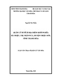 Luận văn Thạc sĩ Quản lý văn hóa: Quản lý di tích địa điểm khởi nghĩa Bà Triệu Thị Trấn Nưa, huyện Triệu Sơn, tỉnh Thanh Hóa