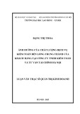 Luận văn Thạc sĩ Quản trị Kinh doanh: Ảnh hưởng của chất lượng dịch vụ kiểm toán đến lòng trung thành của khách hàng tại Công ty TNHH Kiểm toán và Tư vấn Tài chính Hà Nội