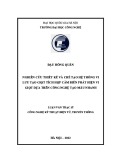 Luận văn Thạc sĩ Công nghệ Kỹ thuật Điện tử-Truyền thông: Nghiên cứu thiết kế và chế tạo hệ thống vi lưu tạo giọt tích hợp cảm biến phát hiện vi giọt dựa trên công nghệ tạo mẫu nhanh