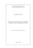 Luận án Tiến sĩ Hệ thống thông tin: Khôi phục tính nhất quán và tích hợp tri thức sử dụng mô hình xác suất
