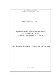 Luận án Tiến sĩ Công nghệ thông tin: Hệ thống kiểu để ước lượng tĩnh tài nguyên sử dụng của chương trình giao dịch