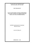 Luận văn Thạc sĩ Quản lý giáo dục: Quản lý hoạt động giáo dục dinh dưỡng cho trẻ 3-5 tuổi ở các trường mầm non tại thị xã Tân Uyên, tỉnh Bình Dương