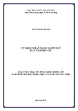 Luận văn Thạc sĩ Công nghệ thông tin: Tự động nhận dạng ngôn ngữ dựa vào học sâu