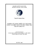 Luận văn Thạc sĩ Kỹ thuật viễn thông: Nghiên cứu phát triển các giải pháp nâng cao hiệu năng mã hoá video cho chuẩn H.266/VVC