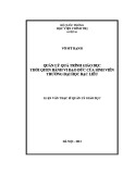 Luận văn Thạc sĩ Quản lý giáo dục: Quản lý quá trình giáo dục thói quen hành vi đạo đức của sinh viên Trường đại học Bạc Liêu