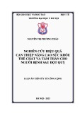 Luận án Tiến sĩ Y tế Công cộng: Nghiên cứu hiệu quả can thiệp nâng cao sức khỏe thể chất và tâm thần cho người bệnh sau đột quỵ