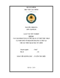 Luận văn tốt nghiệp ngành Thuế: Các giải pháp tăng cường công tác quản lý thuế thu nhập cá nhân đối với hộ kinh doanh cá thể tại Chi cục thuế quận Bắc Từ Liêm