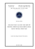 Luận văn Thạc sĩ Toán ứng dụng: Giải bài toán Cauchy cho một số phương trình đạo hàm riêng bằng mạng neural nhân tạo