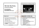 Bài giảng Vật liệu xây dựng: Chương 10 - Nguyễn Khánh Sơn