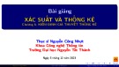 Bài giảng Xác suất và thống kê: Chương 6 - ThS. Nguyễn Công Nhựt