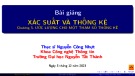 Bài giảng Xác suất và thống kê: Chương 5 - ThS. Nguyễn Công Nhựt
