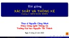 Bài giảng Xác suất và thống kê: Chương 2 - ThS. Nguyễn Công Nhựt