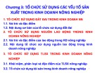 Bài giảng Quản trị kinh doanh nông nghiệp: Chương 3 - ThS. Phùng Chí Cường