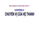 Bài giảng môn Cơ học kết cấu: Chương 5