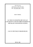 Luận án Tiến sĩ Quản trị kinh doanh: Các nhân tố ảnh hưởng đến năng lực cạnh tranh của doanh nghiệp thẩm định giá trên địa bàn Thành phố Hồ Chí Minh