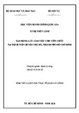 Tóm tắt Luận văn Thạc sĩ Quản lý công: Tạo động lực làm việc cho viên chức tại Bệnh viện huyện Nhà Bè, Thành phố Hồ Chí Minh