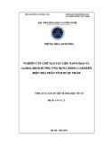 Tóm tắt Luận án Tiến sĩ Hoá học vô cơ: Nghiên cứu chế tạo vật liệu nano MoS2 và Cu2MoS4 định hướng ứng dụng trong cảm biến điện hóa phân tích dược phẩm