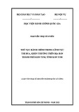 Luận văn Thạc sĩ Quản lý công: Thủ tục hành chính trong công tác thi đua, khen thưởng trên địa bàn thành phố Kon Tum, tỉnh Kon Tum