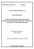 Tóm tắt Luận văn Thạc sĩ Quản lý công: Tổ chức bồi dưỡng công chức phường trong điều kiện xây dựng chính quyền đô thị, từ thực tiễn quận Bình Tân, thành phố Hồ Chí Minh