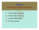 Bài giảng Giải tích hệ thống điện - Chương 4: Mô hình máy biến áp và máy phát