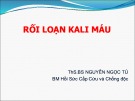 Bài giảng Rối loạn kali máu - ThS.BS. Nguyễn Ngọc Tú