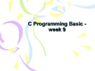 Bài giảng Lập trình C cơ bản: Tuần 9