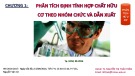 Bài giảng Phân tích hữu cơ: Chương 1 - TS. Nguyễn Thị Thảo Trân