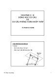 Bài giảng Nguyên lý máy: Chương 2+8 - TS. Phạm Huy Hoàng