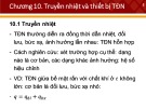 Bài giảng Nhiệt động học: Chương 10 - Nguyễn Thế Lương