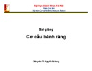 Bài giảng Thiết kế nguyên lý máy: Chương 5 - TS. Nguyễn Bá Hưng