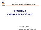Bài giảng Tài chính công ty: Chương 5 - Trường ĐH Kinh Tế  Đà Nẵng