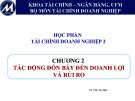 Bài giảng Tài chính doanh nghiệp 2: Chương 2 - TS. Trần Thị Diện