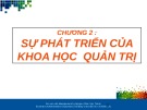 Bài giảng Quản trị học: Chương 2 - ThS. Nguyễn Phúc Quý Thạnh