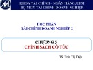 Bài giảng Tài chính doanh nghiệp 2: Chương 5 - TS. Trần Thị Diện