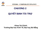 Bài giảng Tài chính công ty: Chương 2 - Trường ĐH Kinh Tế  Đà Nẵng
