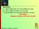 Bài giảng Nghiệp vụ ngân hàng: Chương 6