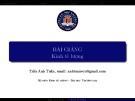 Bài giảng Kinh tế lượng: Chương 3 - Trần Anh Tuấn