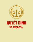 Quyết định số 38/QĐ-TTg năm 2024