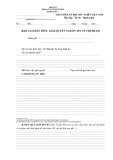 Mẫu Báo cáo kết thúc giải quyết nguồn tin về tội phạm (Mẫu số: 18)