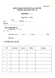 Bảng thanh toán thù lao coi thi (Mẫu 13b1)