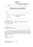 Mẫu Quyết định thay đổi cán bộ điều tra giải quyết nguồn tin về tội phạm (Mẫu số: 12)