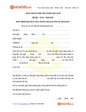 Đơn trình báo mất giấy chứng nhận quyền sử dụng đất