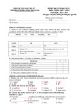 Đề thi học kì 2 môn Tiếng Anh lớp 6 năm 2023-2024 - Trường PTDTBT THCS Trà Cang, Nam Trà My