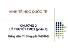 Bài giảng Kinh tế học quốc tế: Chương 2.2 - ThS. Nguyễn Việt Khôi