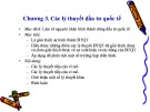 Bài giảng Đầu tư quốc tế - Chương 3: Các lý thuyết đầu tư quốc tế