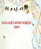 Sáng kiến kinh nghiệm THPT: Một số biện pháp giáo dục giới tính cho học sinh nữ lứa tuổi 09-10